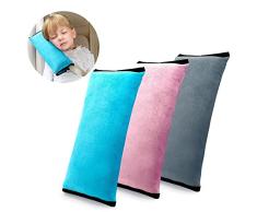 BeatlGem Car Gürtel Kissen, 3er-Pack, 3 Farbe Sicherheitsgurt Kissen - Plüsch-weiches Auto Seatbelt-Bügel-Kissen-Kissen für Kinder, Kleinkinder, Kinderkopfstütze Nackenstütze