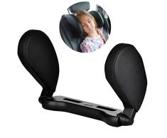 Auto Kopfstütze Kissen Nackenstütze Komfort Autositz Nackenkissen Klappbar, Verstellbar Auto Hals Kissen für Kinder und Erwachsene (Schwarz)