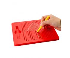 Rainbow Toyfrog magnetische Zeichentafel für Kinder ab 3 Jahre - Magnetisches Zeichenbrett für Jungen und Mädchen - Hochwertige Zaubertafel mit Kugeln - Tolles Spielzeug zum Malen