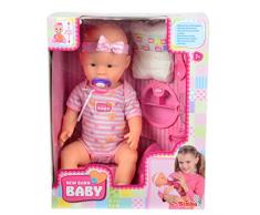 Simba 105039005 - New Born Baby Puppe / Trink- und Nässfunktion / 8 Teile / 43cm