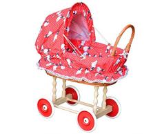Puppenwagen aus Weide Holz Weidenwagen Kinderwagen Weidenpuppenwagen Gänschen