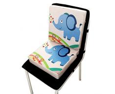 Basisago Baby Sitzerh/öhung Stuhl Soft Dining Chair Sitzpolster Verstellbarer Waschbarer Kindersitz Mit Gurten Esszimmerstuhl-Stuhlpolster Die F/üttern F/ür Kinder Zeichnen Und Schreiben Oder Spielen