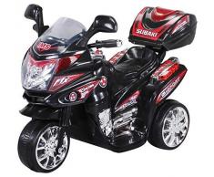 Actionbikes Motors Kinder Elektroauto Motorrad C051 Elektro Motorrad Kinderfahrzeug (schwarz)