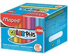 Maped 935021 Wandtafelkreide COLORPEPS, rund, farbig sortiert