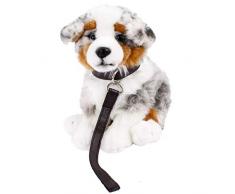 Teddys Rothenburg Kuscheltier Australian Shepherd sitzend grau/weiß/braun 26cm Plüschhund