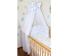 Betthimmel Chiffon Himmel für Baby Bett Deko Himmel Sterne D14