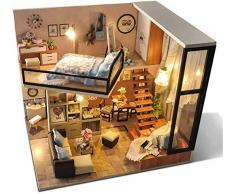 Kinder Kinder Interessantes Spielzeug DIY Puppenhaus Miniatur-Kit DIY Hausbau Modell Geheimer Garten Kreatives Geburtstagsgeschenk Holzhandwerk Spielzeug für Kinder Mini Diorama Haus Renovierung DI