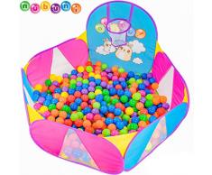 NUBUNI Bällebad für Kinder : Bällepool : Bällebad für Baby : Kleinkind Bällchenpool : Bällchenbad : Planschbecken : Baby Spielzelt : Ballebad : Pop up