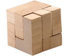 Playtastic Zauberwürfel Holz Lösung: Geduldspiel Der Zauberwürfel aus Holz (Knobelwürfel Holz)