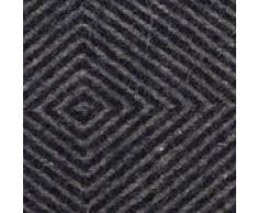 URBANARA Kissen Gotland - 100% Schurwolle/Leinen, Dunkelblau/Grau - 50 x 50 cm, 1 Kissenhülle, Dekokissen, Sofakissen, Wohnkissen
