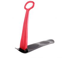 PinkDreamland Kinder-Ski-Roller-Schnee-Schlitten, Falt-Schiebe-Snowboard mit Grip Griff Schnee-Schlitten-Winter-Spielzeug für den Einsatz auf Schnee und Gras,Rot