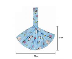 ZJK Komfortable Babytrage Tragbare Babytragetasche Ergonomische, weiche, horizontale Tragetasche für Neugeborene Tragetuch für Säuglinge Sicherheit bei der Geburt,E