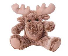 Inware 6780 - Kuscheltier Elch Carlo, sitzend, grau/beige, 20 cm, Schmusetier