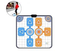 Mavis Laven USB-Tanzmatte, Doppel-Person rutschfeste Tanztanzkissen-Decken-Decke für Nintendo Wii-Konsole-Spiel für Erwachsene Kinder