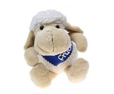 Kuschelschaf mit Namen am blauem Halstuch - Kuscheltier Schaf personalisiert - Personalisiertes Kuscheltier - Personalisiertes Ostergeschenk - Stofftier mit Wunschbeschriftung für Jungen