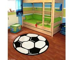 Fußball Teppich Rund Kinderteppich, Durchmesser Rund in cm:100
