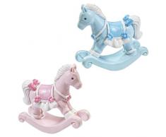 Schaukelpferd - rosa * Baby Geburt * Tortendekoration * Tortenfigur * Tischdekoration