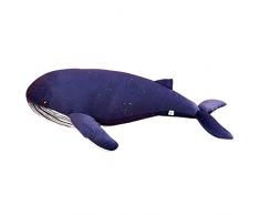 AYLAODI 60Cm Kuschelwal Plüschtier Dunkelblaue Wassertiere Kuscheltier Umarmbares Ultraweiches Tier Plüschtier Kinder Jungen Mädchen Geschenk