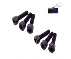 Stoneder – 2 Sets Aluminium-Schrauben für 2-Takter-Motoren (47/49 ccm) mit Seilzug, für Mini-Dirtbikes, Kinder-Motorräder, ATVs, Quads