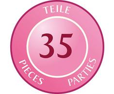 Götz 3402239 Haarstylist für Puppen - Zubehör zum Stylen und Frisieren - 35-teiliges Stylingset für Puppen und Schminkköpfe