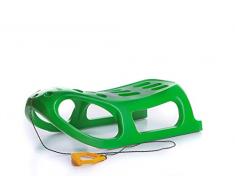 Unbekannt Schlitten Kinderschlitten Rodel aus Kunststoff Griff Zugseil Little 4 Farben (Grün)