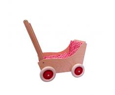 Puppenwagen „Laura“ mit 3-teiliger Garnitur – Puppen Kinderwagen – Holzpuppenwagen – Puppenbuggy – Kinderwagen – Holzwagen – Puppenzubehör - Holzspielzeug aus dem Erzgebirge – stabiles Naturholz - NEU
