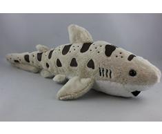 Stofftier Leopardenhai 30 cm, grau, Kuscheltier, Plüschtier, Hai Haie