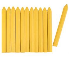 Connex Signierkreide gelb - Ø 11 x 120 mm - Praktisches Set mit 12 Stück - Für Holz, Beton, Eisen, Textilien & Co. - Wetterfest & lichtecht - Sechskantform / Markierkreide / Forstkreide / COXT780560