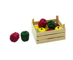 Goki 51675 - Kaufläden und Zubehör - Paprikaschoten, Gemüsekiste