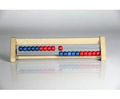 WISSNER® aktiv lernen - 20 er Rechenrahmen rot/blau - RE-Wood®