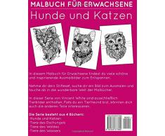 Malbuch für Erwachsene: Hunde und Katzen