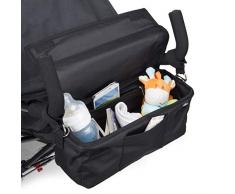 Der originale BTR Buggy und Kinderwagen Organizer. Kinderwagen-Tasche mit WASSERFESTER Abdeckung 2 Kinderwagen Clips GRATIS. Unverzichtbares Kinderwagen-Zubehör