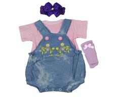 Puppen Strampler Overall Hut Hosen Kleidung Für 22 - 23 Zoll Reborn Baby Mädchen Puppe - # 5