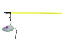 Trixie 4105 Spielangel mit Plüschmaus, 50 cm