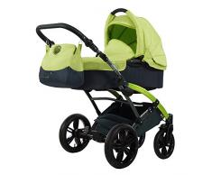 Knorr-Baby 3100-01 Kombikinderwagen Voletto Sport, schwarz-lemon