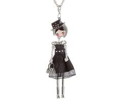 Xianglsp Co.,ltd Halskette Mode Puppe Halsketten Für Frauen Antike Silberfarbe Halsketten Schmuck Maxi Lange Ketten Big Choker