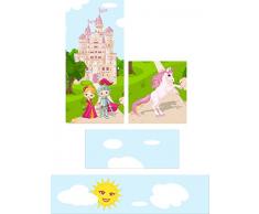 Märchenwelt Aufkleber - SH04 - passend für die Kinderzimmer Hochbett-Kombination STUVA von IKEA - Bestehend aus Hochbett, Kommode (3 Fächer), Kleiderschrank und Schreibtisch