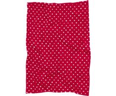 Playshoes Baby und Kinder Fleece-Decke, vielseitig nutzbare Kuscheldecke für Jungen und Mädchen, 75 x 100 cm, gepunktet mit Punkt-Muster