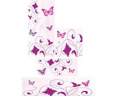 Butterfly Aufkleber - SH06 - passend für die Kinderzimmer Hochbett-Kombination STUVA von IKEA - Bestehend aus Hochbett, Kommode (3 Fächer), Kleiderschrank und Schreibtisch