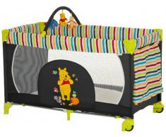 Hauck Kinderreisebett Dream N Play Go Disney/ inklusive Rollen, Matratze und Transporttasche / 120 x 60cm / ab Geburt / tragbar und faltbar / Pooh Tidy Time (Schwarz)