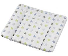 Geuther - Wickelauflage / Wickelmulde 5835, abwaschbar, geschweißt, mit Kopfschutz, 85 x 75 cm, Sterne