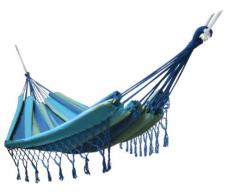 Kronenburg Mehrpersonen Hängematte mit Fransen 320 x 160 cm - Belastbarkeit bis 300 kg