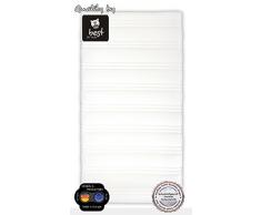 Babymatratze Schaumstoff 60x120 cm WEISS -Matratze für Kinderbett Reisebett & Co.