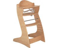 roba Treppenhochstuhl Chair Up , mitwachsender Hochstuhl für Babys & Kinder, Kinderhochstuhl Holz, natur