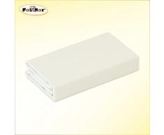 FabiMax Jersey Spannbettlaken für 6-eck Laufgitter, creme