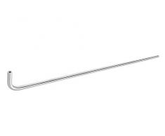 Wandgarderobe Garderobenstange Kleiderbügel-Stange Edelstahl V2A gebürstet Garderobenhängebügel L-Form l Modell NORA | 650 x 65 x Ø 12 mm | idealer Einsatz als Kleiderbügelhalter für Hutablage | Möbelbeschläge von GedoTec®