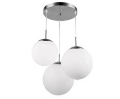 Design Decken Lampe Wohn Ess Zimmer Glas Kugel Hänge Pendel Leuchte satiniert Globo 1581-3