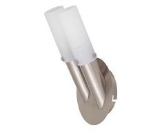 2 x energiesparende Wandleuchte Fedor 2 flammig E14-3Watt Wandlampe Glas-Wandleuchte Treppenhausleuchte (6)