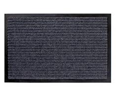 Spetebo Schmutzfangmatte grau - 60 cm x 90 cm - Fußmatte Fußabtreter Türmatte Außen