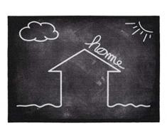 andiamo Bedruckte Sauberlaufmatte Lieblingsheim, Fußmatte Home grau, Polyamid, 39 x 58 cm